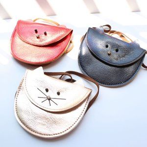 Girls Cute Cat Coin Purse Mini Shoulder Bag